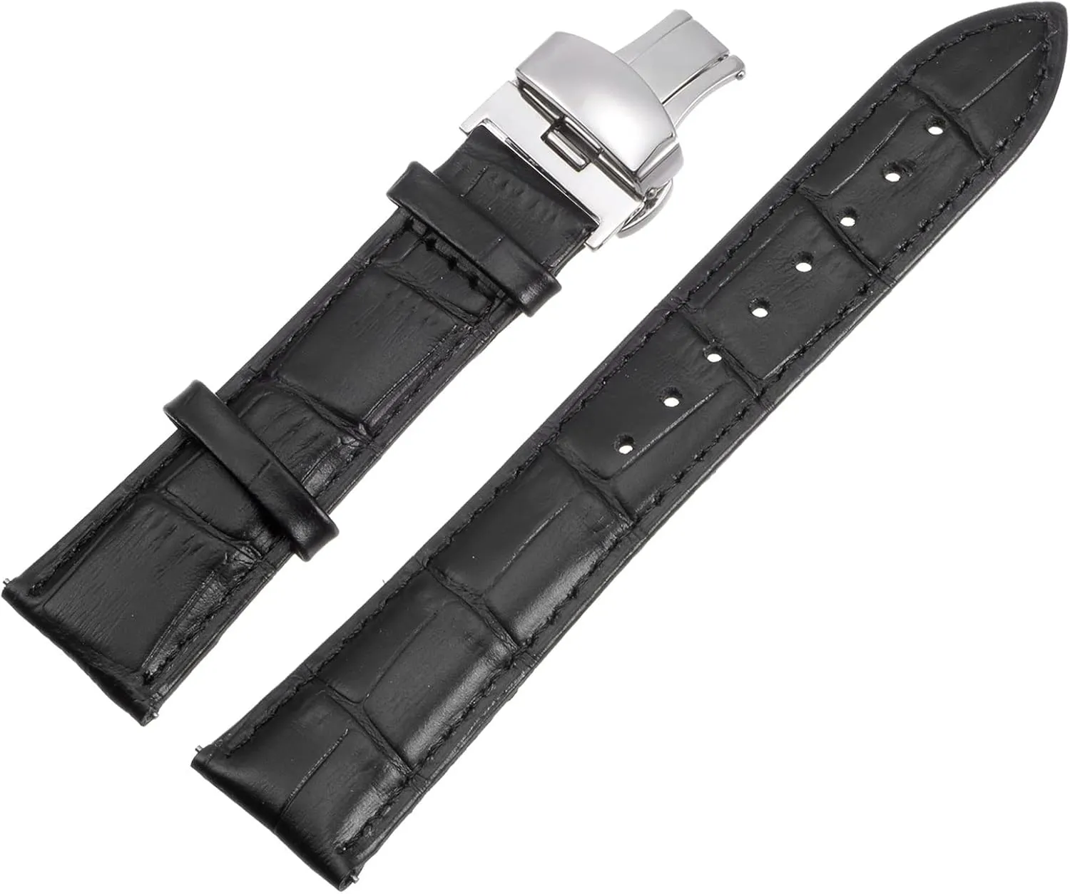 Band Quick Release Deployment Buckle Cowhide Watch Strap for Men and Women subscribe sandstone uxcell Multiple Sizes Leather Watch 