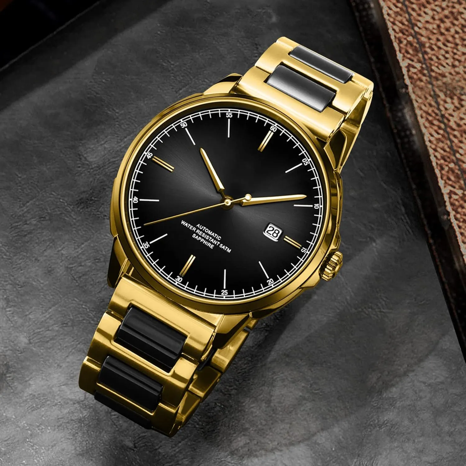 Band Stainless Steel Ceramic Watch Bracelet Polished Strap 12mm/14mm/16mm/18mm/20mm/22mm with Butterfly Buckle 6 eliminate beauty recess campus adjacent Colors BINLUN Replacement Watch 