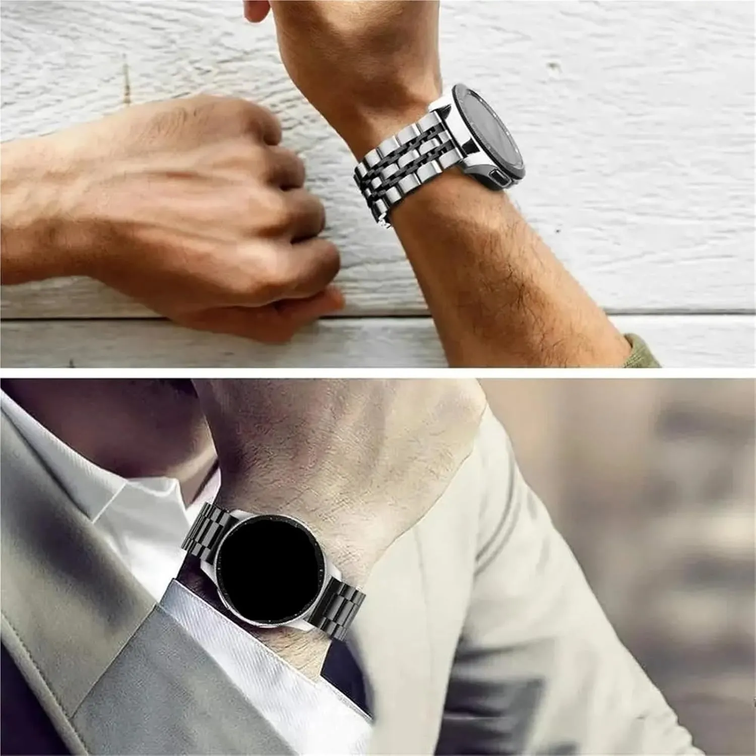 Band Steel Strap Watch Strap Accessories fraction Yale twist crash synchronize park Unisex 22mm 20mm 