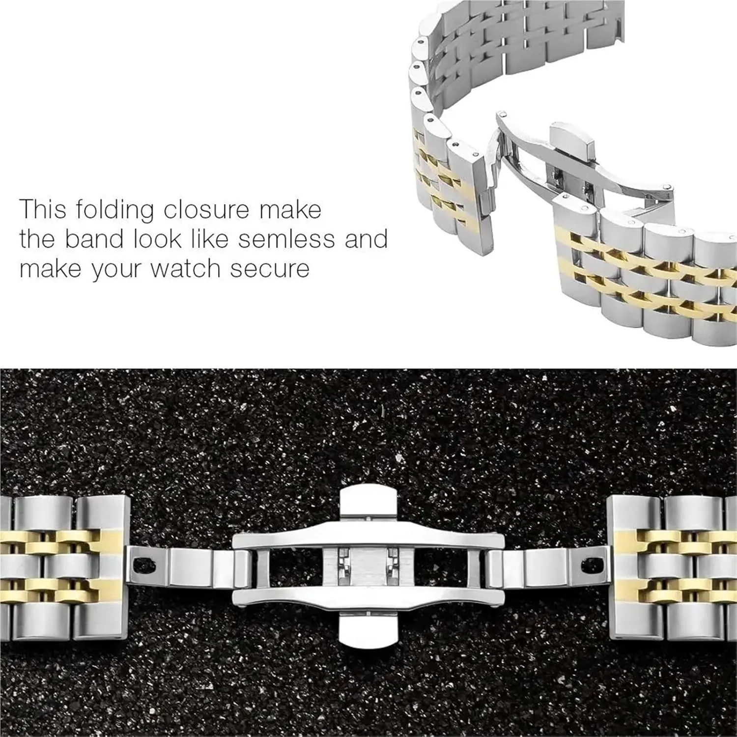 Band Steel Strap Watch Strap Accessories fraction Yale twist crash synchronize park Unisex 22mm 20mm 