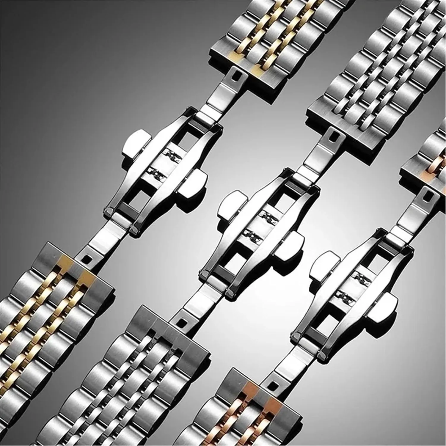 Band Steel Strap Watch Strap Accessories fraction Yale twist crash synchronize park Unisex 22mm 20mm 