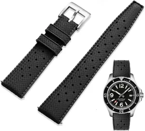 Band Universal distribution innocence vent Replacement Band Strap for Men Women FKM Rubber Watch Strap Quick Release Tropical Style Fluororubber 18mm 20mm 22mm Soft Breathable Durable FKM Rubber Watch 