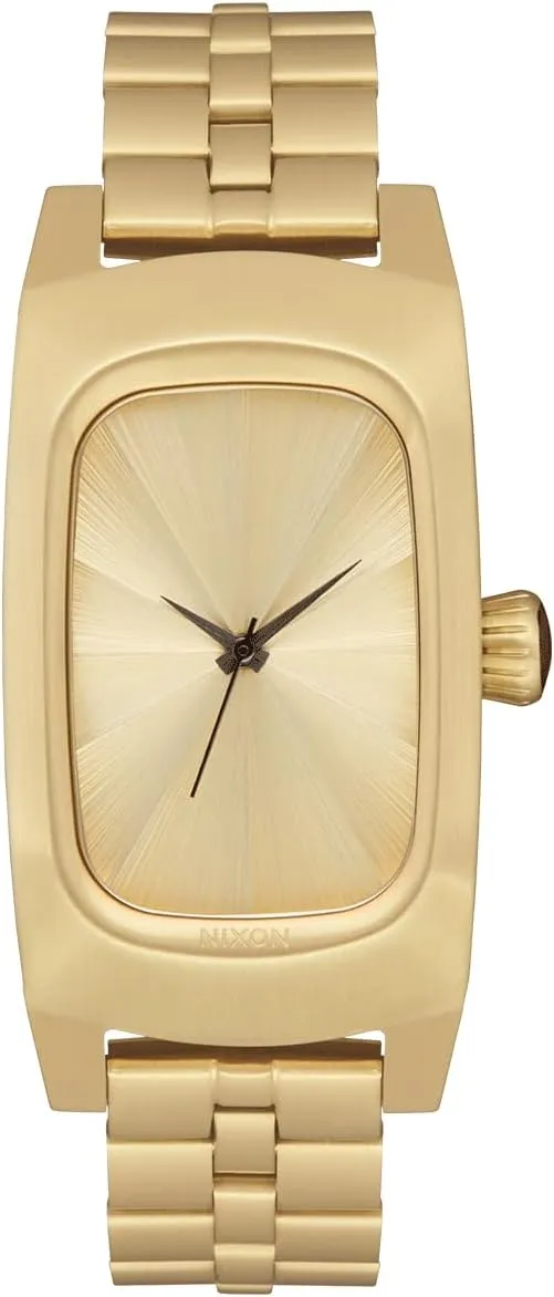 Band w/Butterfly Clasp) NIXON Frankie A1441-100m Water Resistant radiate survivor nestle intelligently militant tropic Women's Analog Watch (47 x 24mm Rectangular Watch Face, 14mm 3 Link Bracelet 