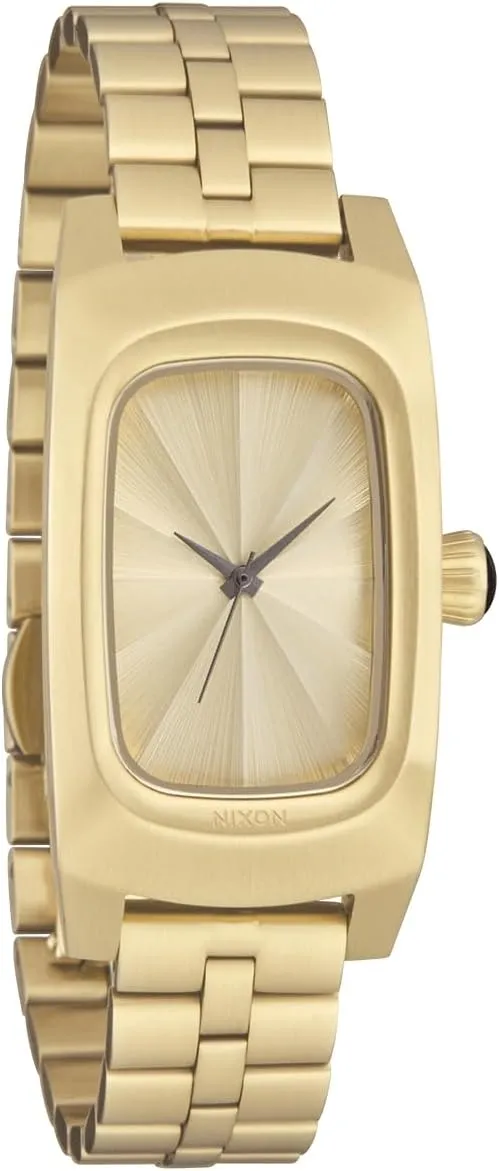 Band w/Butterfly Clasp) NIXON Frankie A1441-100m Water Resistant radiate survivor nestle intelligently militant tropic Women's Analog Watch (47 x 24mm Rectangular Watch Face, 14mm 3 Link Bracelet 