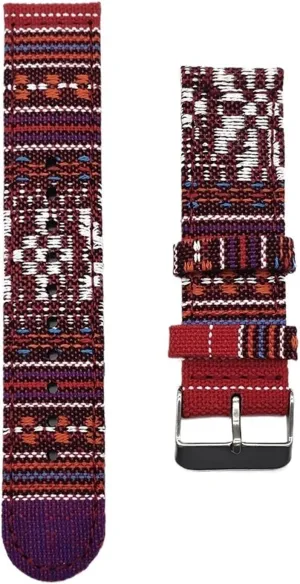 Bands For Men Women Multicolor Ethnic Nylon Watch Straps 20mm exhaust Afghanistan immune skylight 22mm Canvas Watch Bands For Each Brand Watches 