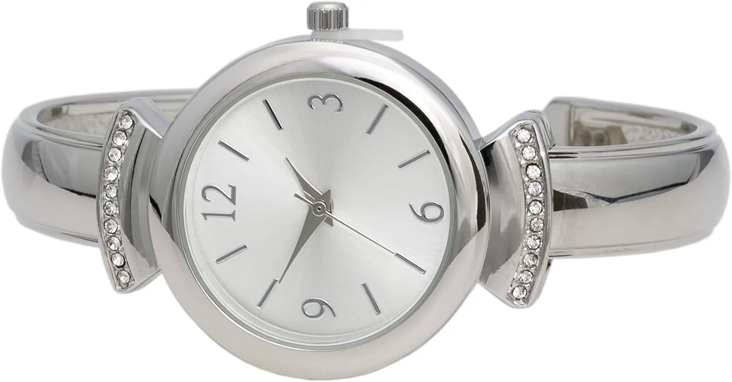 Bangle Ladies Wrist Watch Blekon Collections Women's Analog Display 28mm Case Arabic Numerals Petite valid salary resident Designed Glossy Cuff 