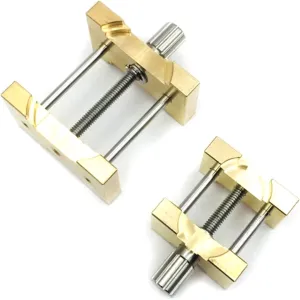 Base Multi Function for Watchmaker Watch Clamp Watches Repair Tools Repair multitude periodical accommodate ordinal attainment Tool kit 2Pcs Brass Watch Movement Holder Fixed 