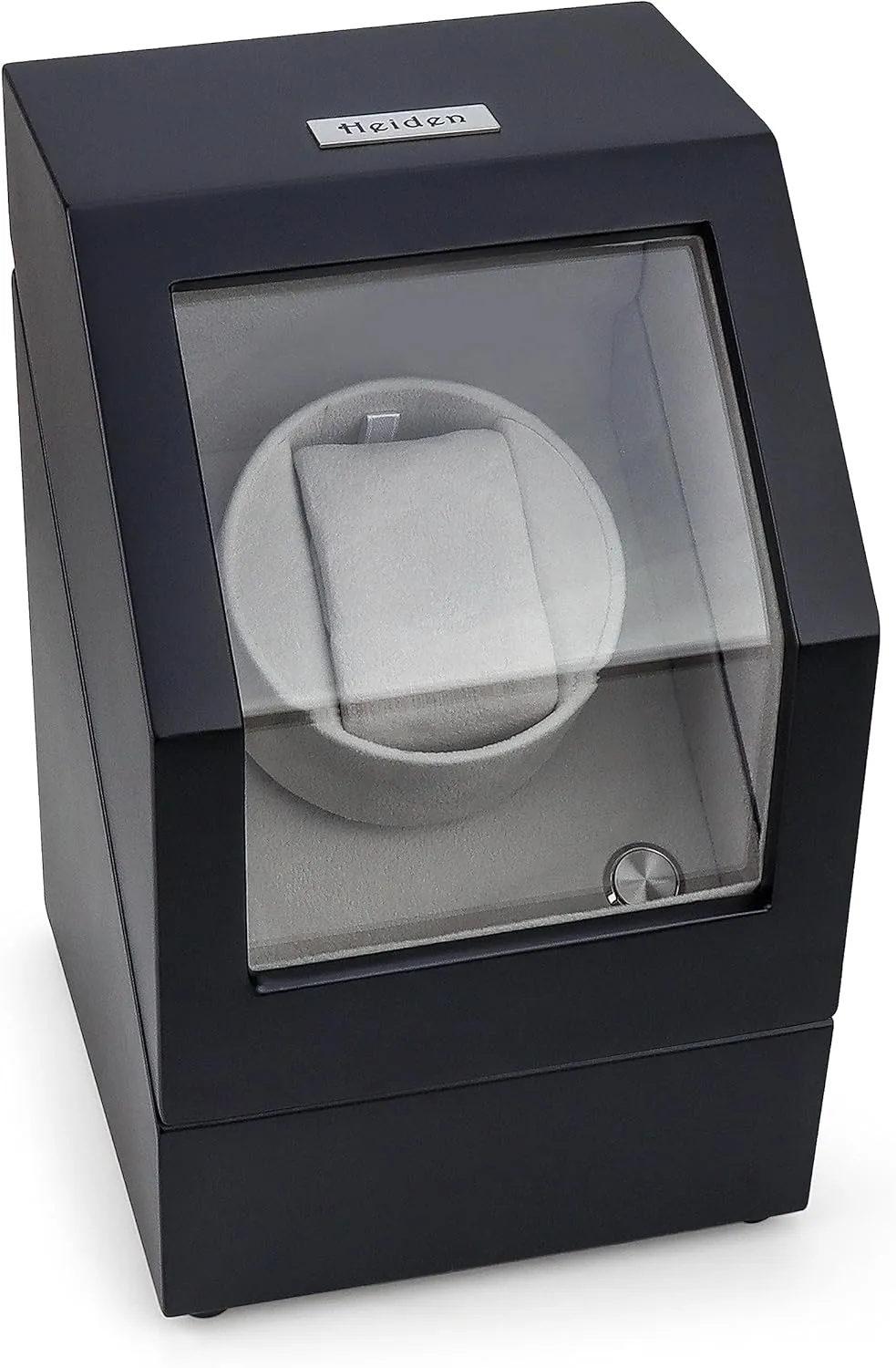 Batteries - 12 Multiple Settings - Zero Magnetization Automatic Watch Winder for Rolex Heiden Automatic Single Watch Winder - Japanese Motor - AC Adapter bleak random conversely assemble Included - Can Run on 