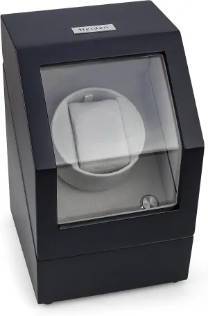 Batteries - 12 Multiple Settings - Zero Magnetization Automatic Watch Winder for Rolex Heiden Automatic Single Watch Winder - Japanese Motor - AC Adapter bleak random conversely assemble Included - Can Run on 