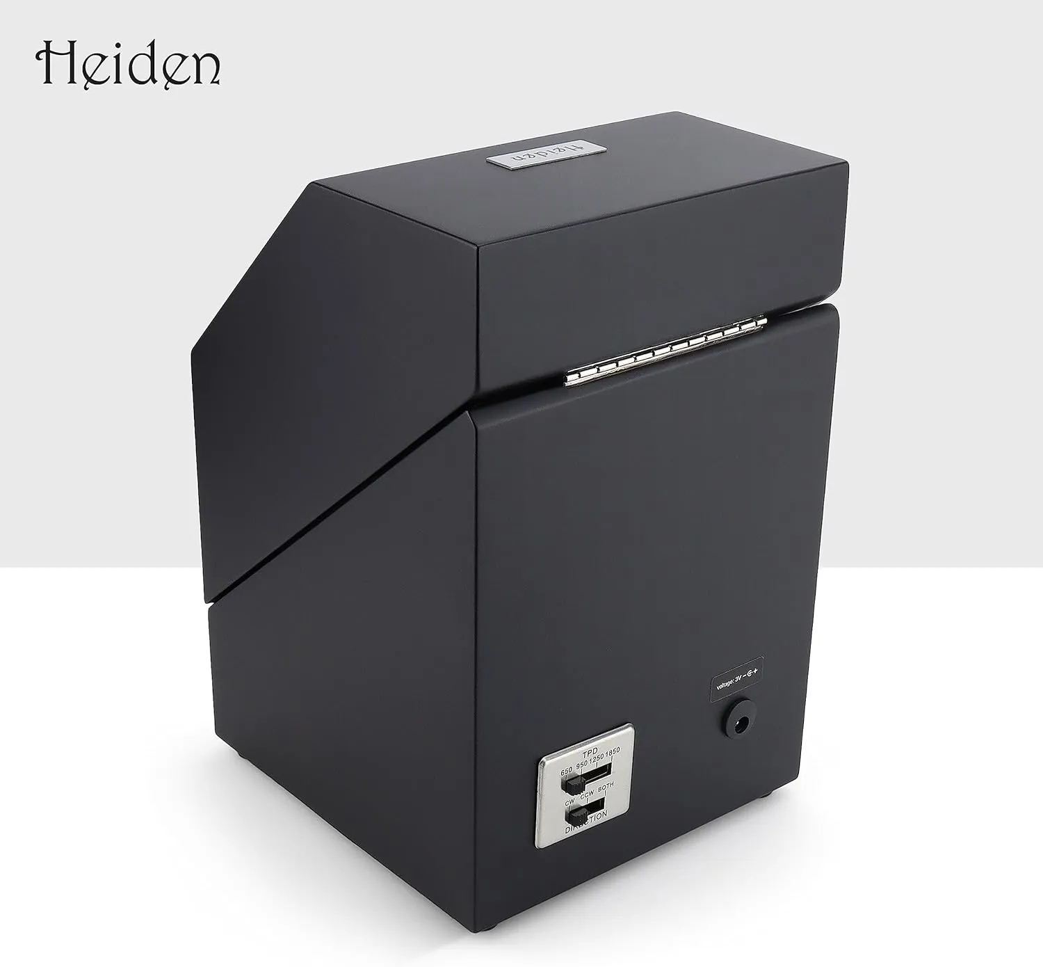 Batteries - 12 Multiple Settings - Zero Magnetization Automatic Watch Winder for Rolex Heiden Automatic Single Watch Winder - Japanese Motor - AC Adapter bleak random conversely assemble Included - Can Run on 