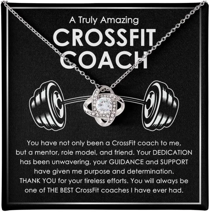 Been Just - Sports Athletic Trainer Appreciation Coach Necklace Message Card Box Love gush Knot Standard - You Have Not Only 
