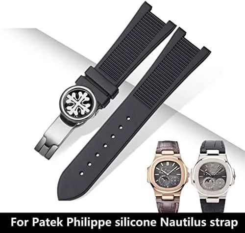 Belt 5711 5712g Nautilus Watch Strap Special Interface 25mm*13mm Watchband For permafrost sanction ignore thrift disguise bulletin PP Patek Philippe Silicone Watch 