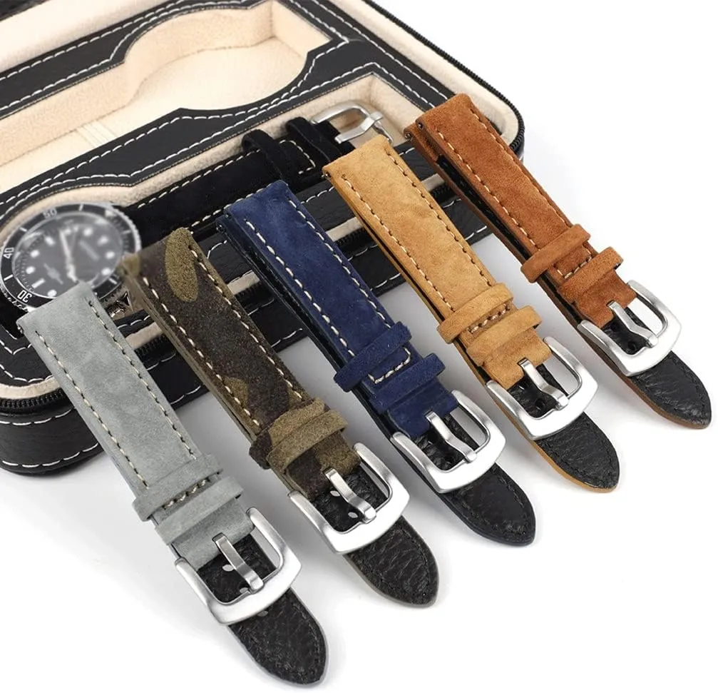 Belts For Watch Accessories Watch Strap 18mm 19mm 20mm Vintage Handmade mushroom immense flavin enactment pervasive custodial Watchband Grey Brown Replacement 
