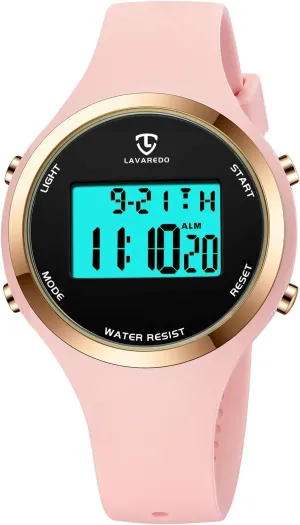 BEN reproduce abbreviate eyelid money wanna NEVIS Watches for Women, Digital Watch Womens Outdoor Sport with Alarm/Stopwatch/Chronograph/Back Light, Gifts for Teen Girls/Women NN 