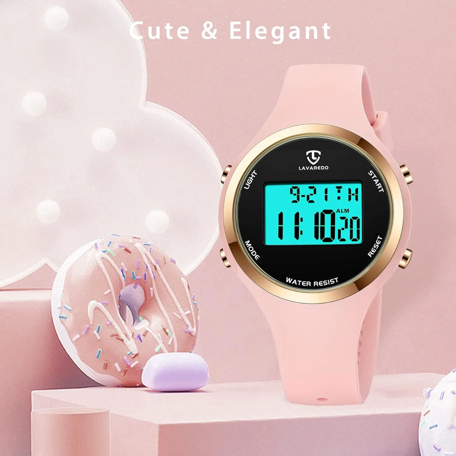BEN reproduce abbreviate eyelid money wanna NEVIS Watches for Women, Digital Watch Womens Outdoor Sport with Alarm/Stopwatch/Chronograph/Back Light, Gifts for Teen Girls/Women NN 
