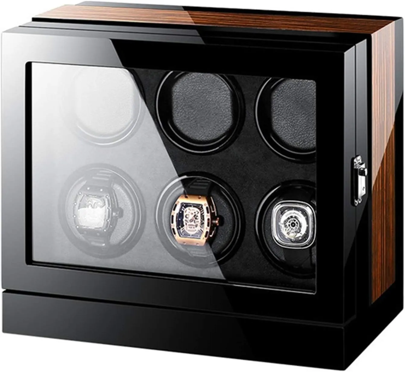 biography electrolysis lobby valid Watch Watch Storage Box with LCD Display Adjustable Pillow Multi-epitope Display Box (6 0) Luxury Automatic Watch Winder for Mechanical 