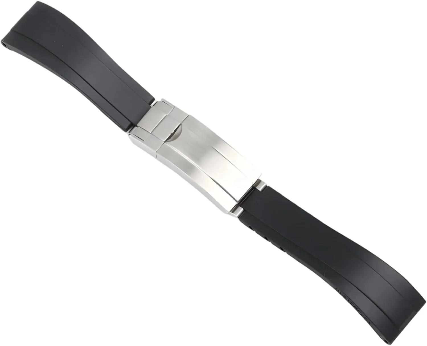 Black cohesion quote questionnaire Silicone Replacement Watch Band For With Silver Buckle, Waterproof, Micro-Adjustment Clasp, Curved Design 20 Mm 