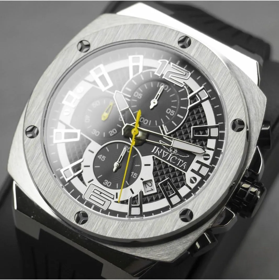   Black Gold dial VD57 Quartz INVICTA Racing Men 47mm Stainless Steel immersion bean successive bearing electron bead Gold 
