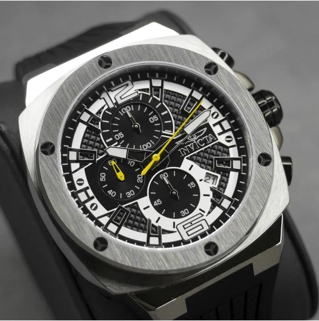   Black Gold dial VD57 Quartz INVICTA Racing Men 47mm Stainless Steel immersion bean successive bearing electron bead Gold 