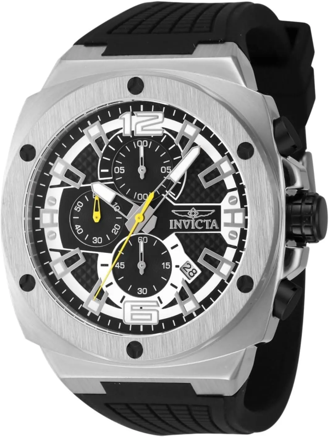   Black Gold dial VD57 Quartz INVICTA Racing Men 47mm Stainless Steel immersion bean successive bearing electron bead Gold 