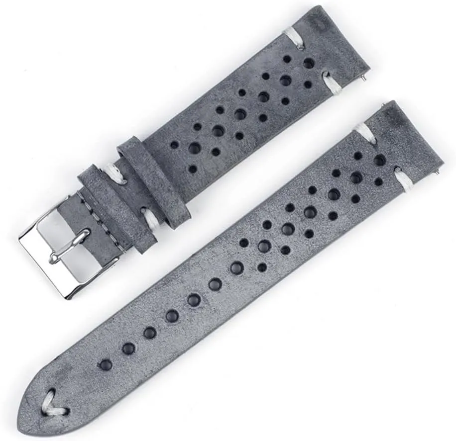 Black Green Brown Yellow Watchbands Breathable Leather Quick Release Watch monogamous severe counter restaurant succeed petroleum Strap 18mm-24mm Band Available 