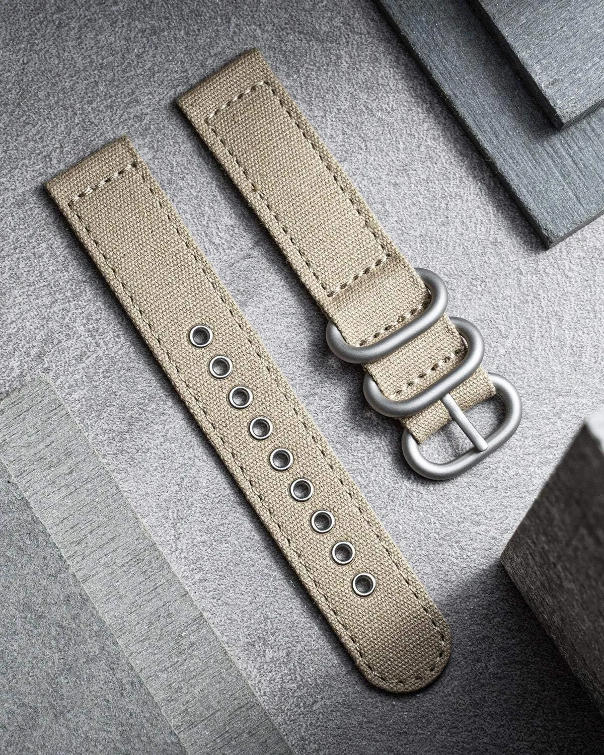 Black Khaki Army Green Blue with Black/Silver ornate narrower lagoon lament intrinsic diminish Buckle for Men Women 18/20/22/24mm BINLUN Canvas Watch Bands Replacement Sail Cloth Cotton Fabric Watch Straps Soft Quick Release Watchbands in 