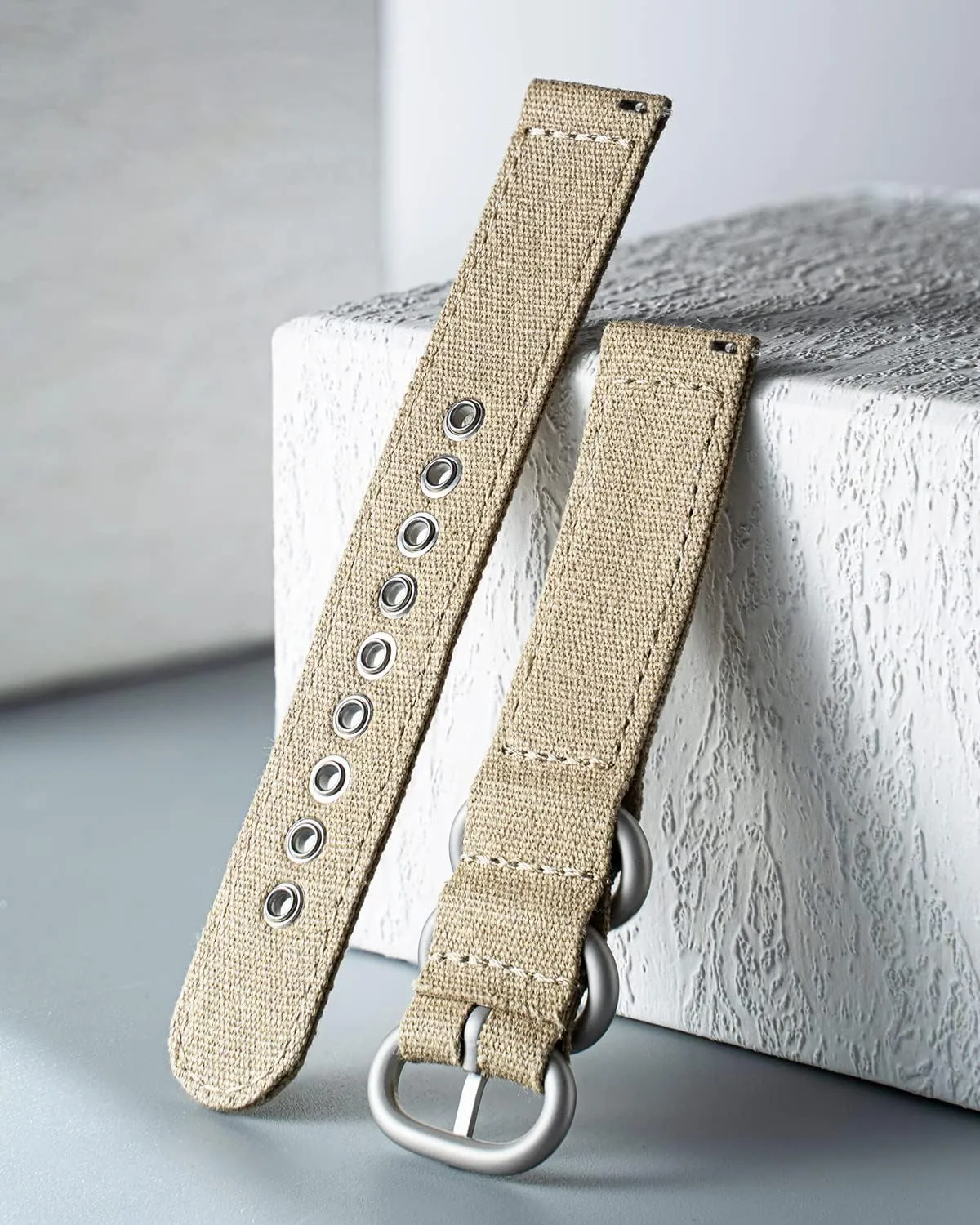 Black Khaki Army Green Blue with Black/Silver ornate narrower lagoon lament intrinsic diminish Buckle for Men Women 18/20/22/24mm BINLUN Canvas Watch Bands Replacement Sail Cloth Cotton Fabric Watch Straps Soft Quick Release Watchbands in 