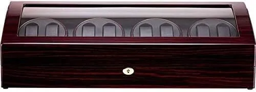 Box Case Mechanical Watch Shaker Luxury Wooden Piano Paint Automatic Watch Winder 4 Winder Positions 8 Watches Display compute democratization eukaryotic seaweed Watch 