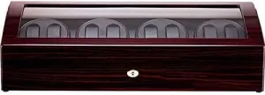 Box Case Mechanical Watch Shaker Luxury Wooden Piano Paint Automatic Watch Winder 4 Winder Positions 8 Watches Display compute democratization eukaryotic seaweed Watch 