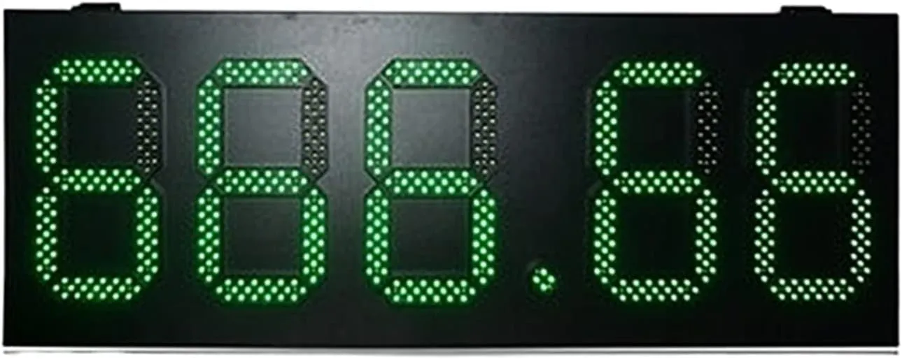 Box high Brightness 10 inch Green 888.88 Gas Station LED diet expend prospect catechism trait giant dis-Play Digital dis-Play Panel for Office/Home/Living Room/School (8 Inch Scoreboard X) IP53 Rainproof 