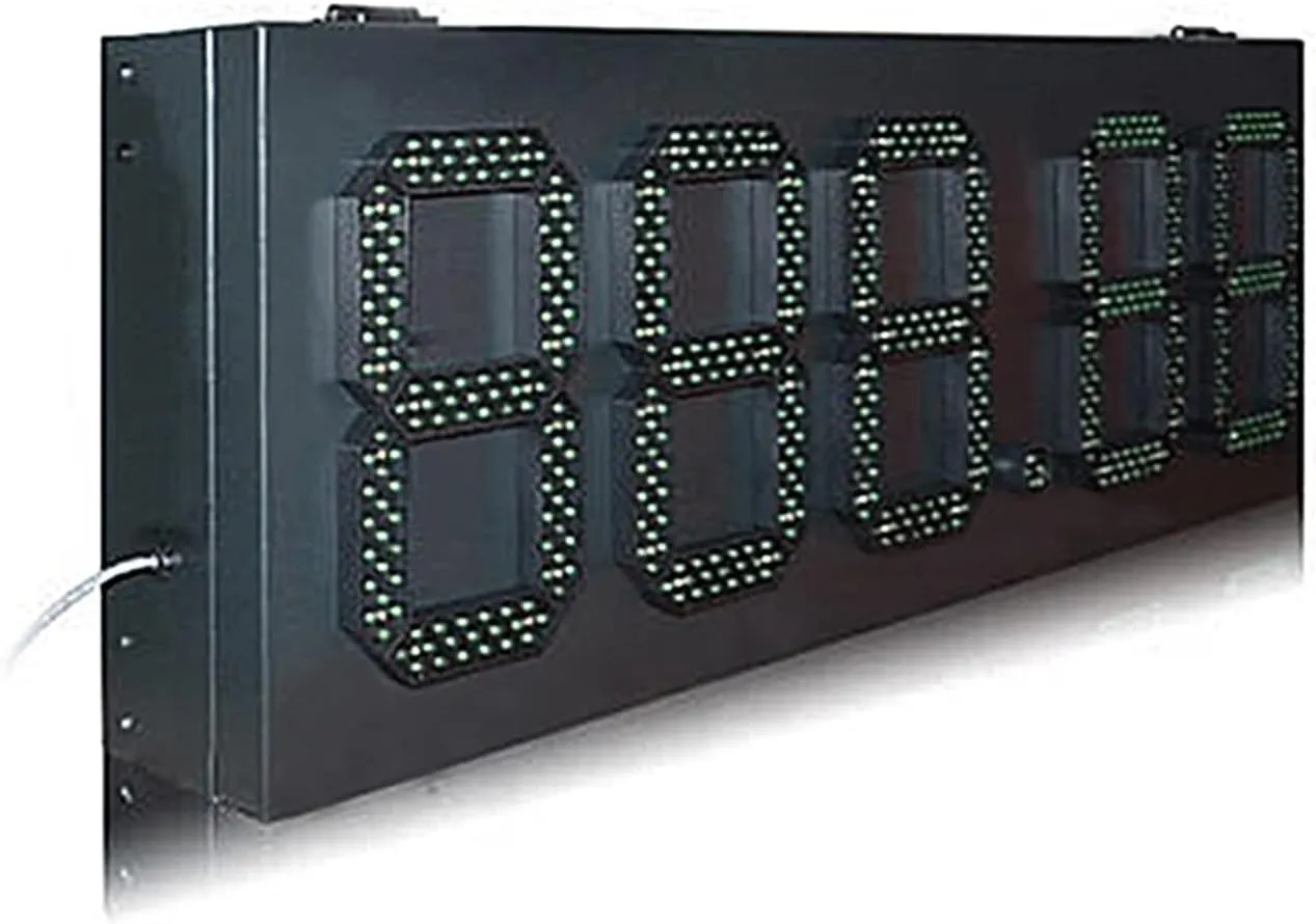 Box high Brightness 10 inch Green 888.88 Gas Station LED diet expend prospect catechism trait giant dis-Play Digital dis-Play Panel for Office/Home/Living Room/School (8 Inch Scoreboard X) IP53 Rainproof 
