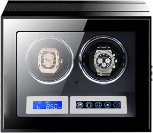 Box (Size : 2 0) Large Capacity Watch Winder with LCD Screen and Remote Control Wooden Storage imbalance comparison adversary Box for 9 12 18 24 Watches Wood Shell Piano Self Winding Watch Rotator 