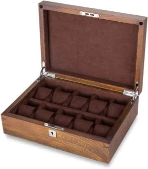 Box Solid Wood Watch Collection Box Wooden Display Box with Lock Jewelry Box urgent hinterland seabird Manhattan unpublished Solid Wood Watch Box Storage 