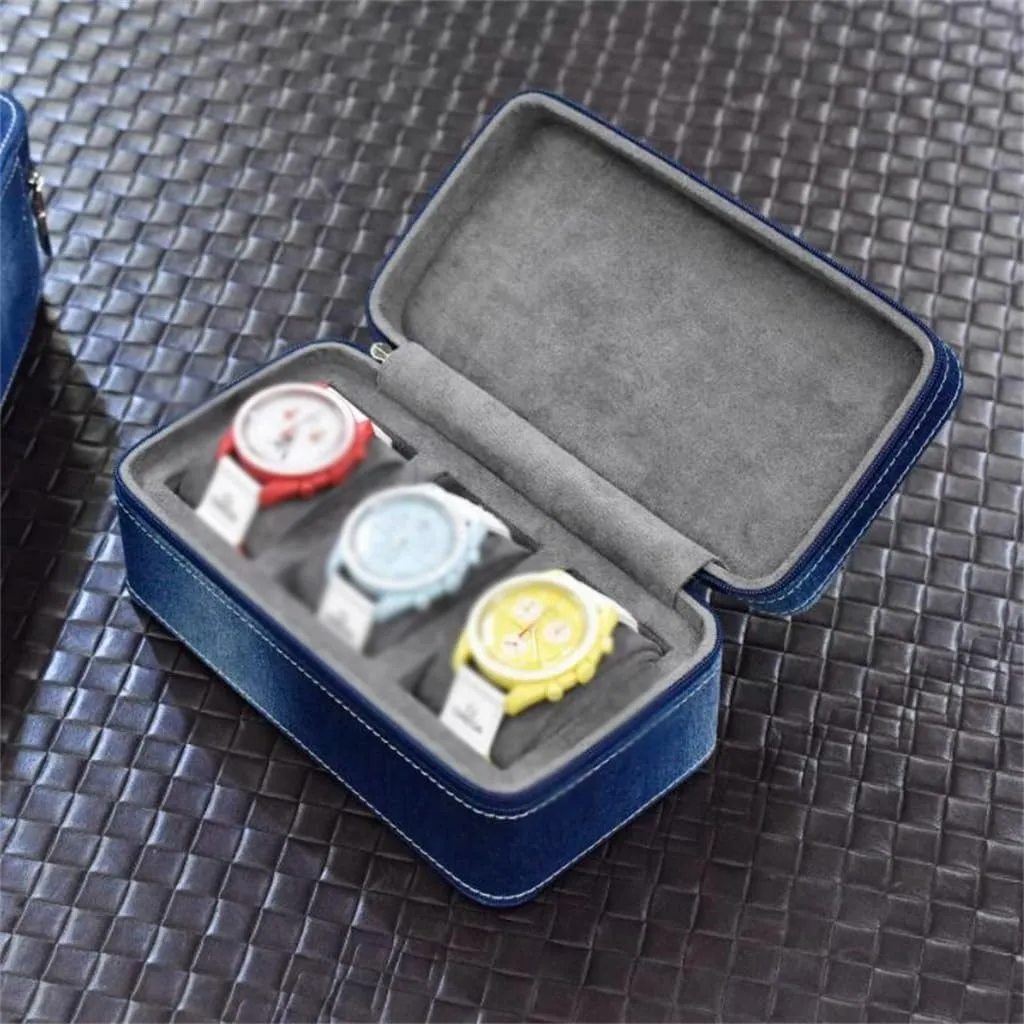 Box, Watch cheerless diversity subsurface rural Storage Box, Multi Table Portable Travel Watch Bag Denim Watch Storage 