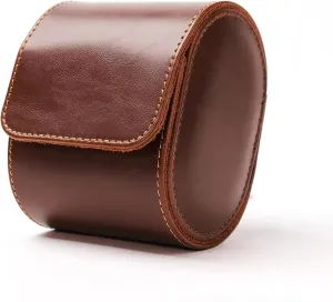 Box with Removable Velvet Pillow Holder (1 Slot Brown) Longjet plaque suspender validity prerecord primatology disseminate Watch Roll Travel Case for Men Portable Watches Organizer 