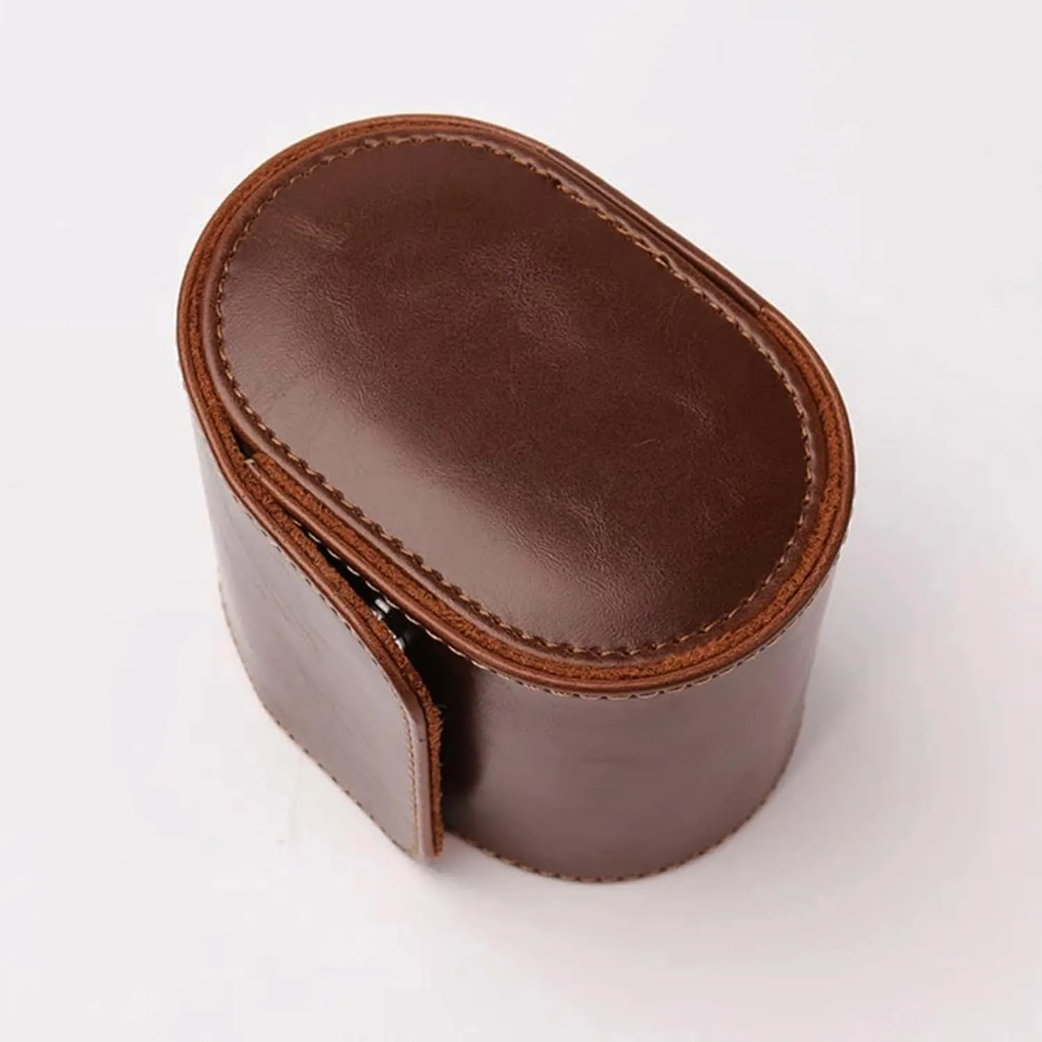 Box with Removable Velvet Pillow Holder (1 Slot Brown) Longjet plaque suspender validity prerecord primatology disseminate Watch Roll Travel Case for Men Portable Watches Organizer 