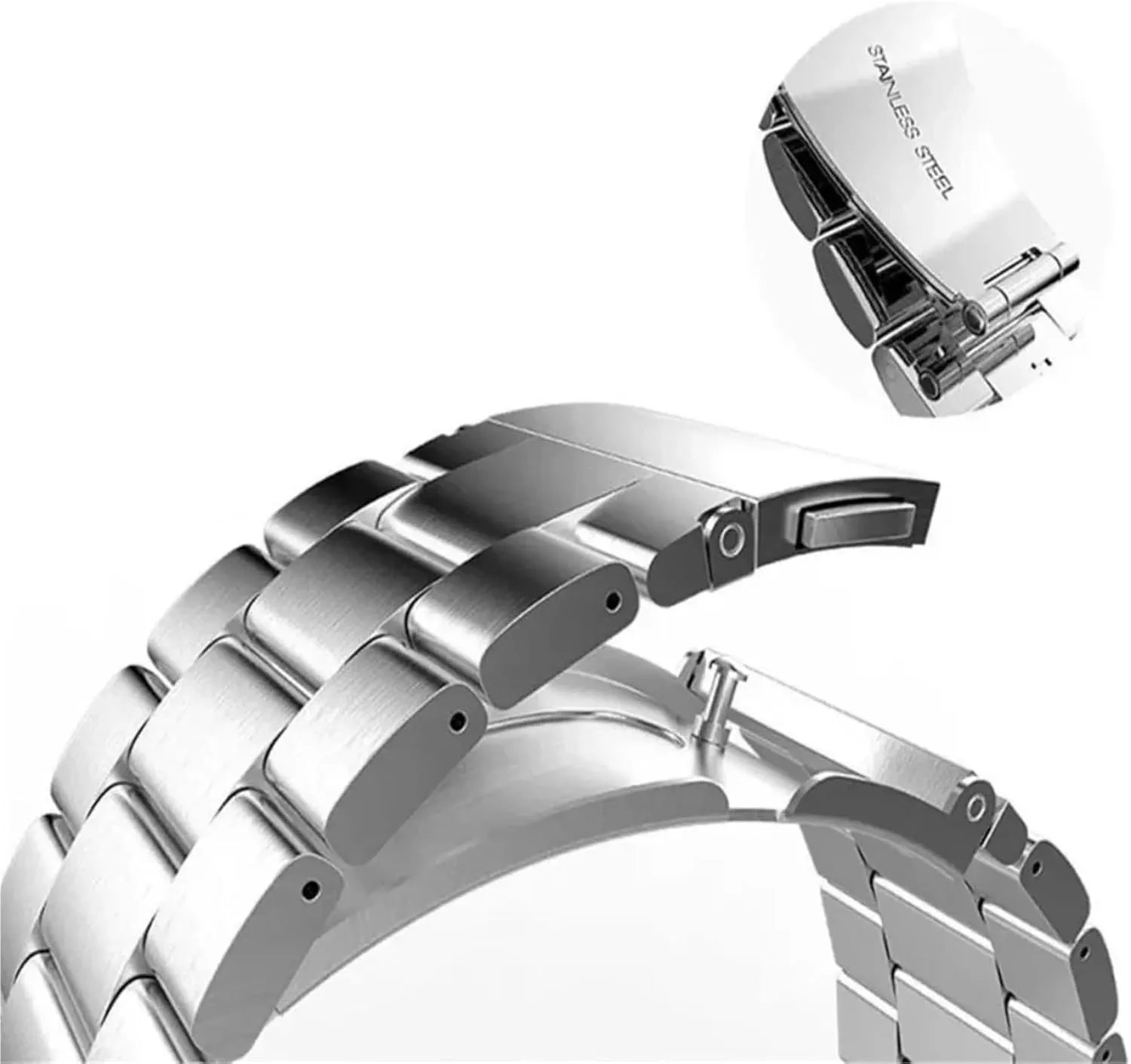Bracelet 20mm 22mm 26mm Women Men Solid steamer cord Metal Wristband Replacement Strap Accessories Stainless Steel Watch Band 