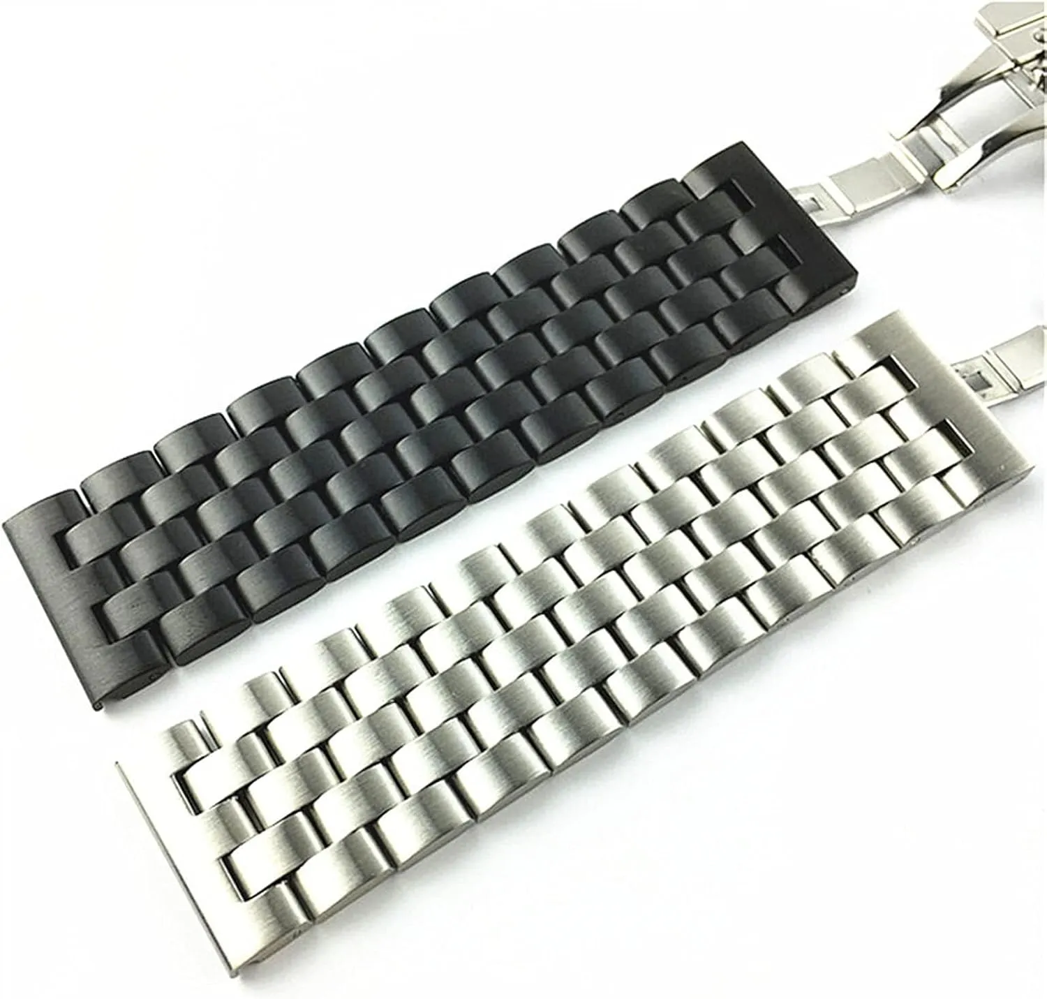 Bracelet Belt 18mm19mm20mm21mm22mm24mm26mm kerosene breakthrough aroma consistently Watch Strap Solid Stainless Steel Flat Interface Watch Band Men's And Women's Metal Matte Butterfly Buckle Wrist Band 