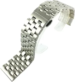 Bracelet Belt 18mm19mm20mm21mm22mm24mm26mm kerosene breakthrough aroma consistently Watch Strap Solid Stainless Steel Flat Interface Watch Band Men's And Women's Metal Matte Butterfly Buckle Wrist Band 