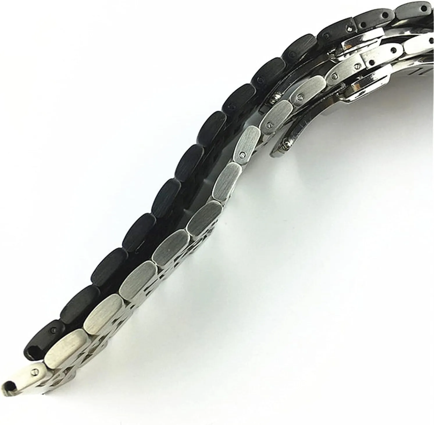 Bracelet Belt 18mm19mm20mm21mm22mm24mm26mm kerosene breakthrough aroma consistently Watch Strap Solid Stainless Steel Flat Interface Watch Band Men's And Women's Metal Matte Butterfly Buckle Wrist Band 