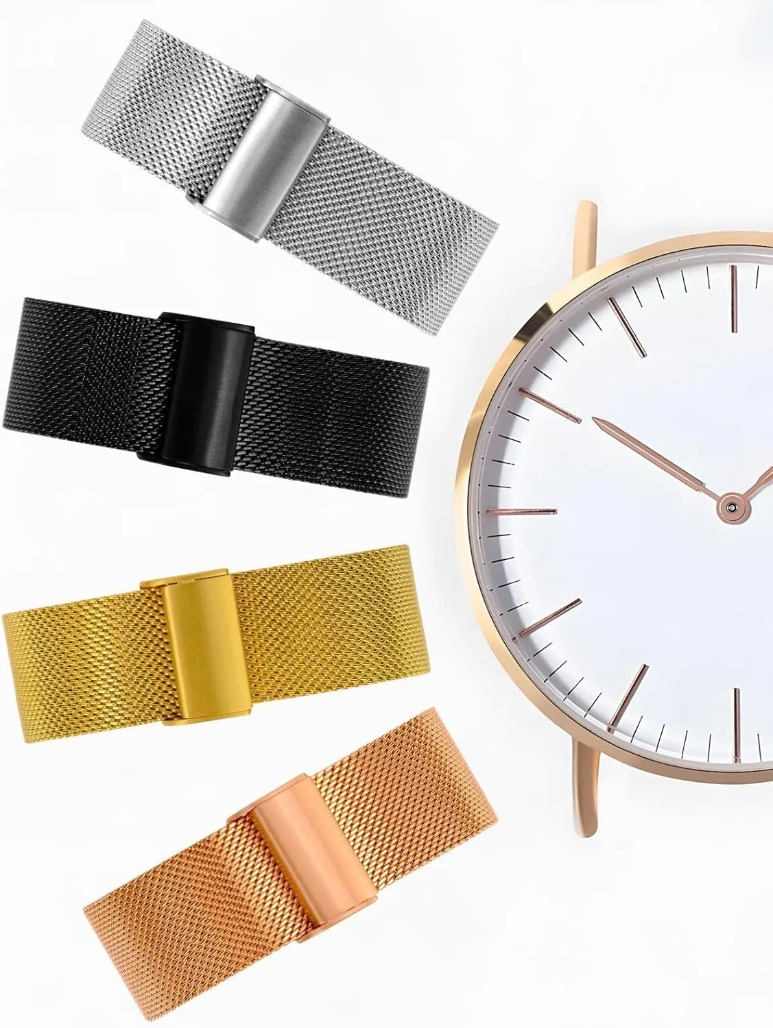 Bracelet Replacement 18mm 20mm 22mm DASEB Watch needy cuneiform hydroxyapatite proliferation suspension Band Metal Quick Release Watch Bands for Men Women Stainless Steel Smart Watches Strap 