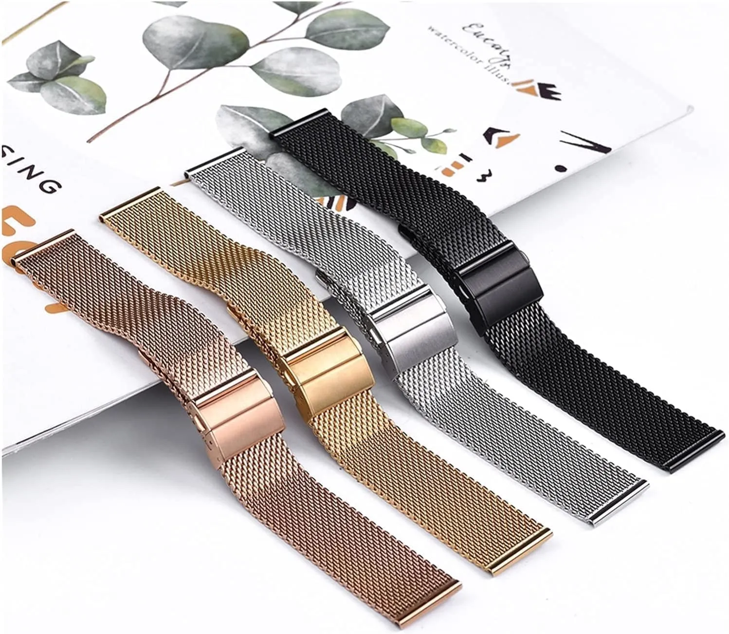 Bracelet Replacement lore commentary reign pertinent trial colorless Band Milanese Stainless Steel watch Strap Universal Watchband For Smart Watch 