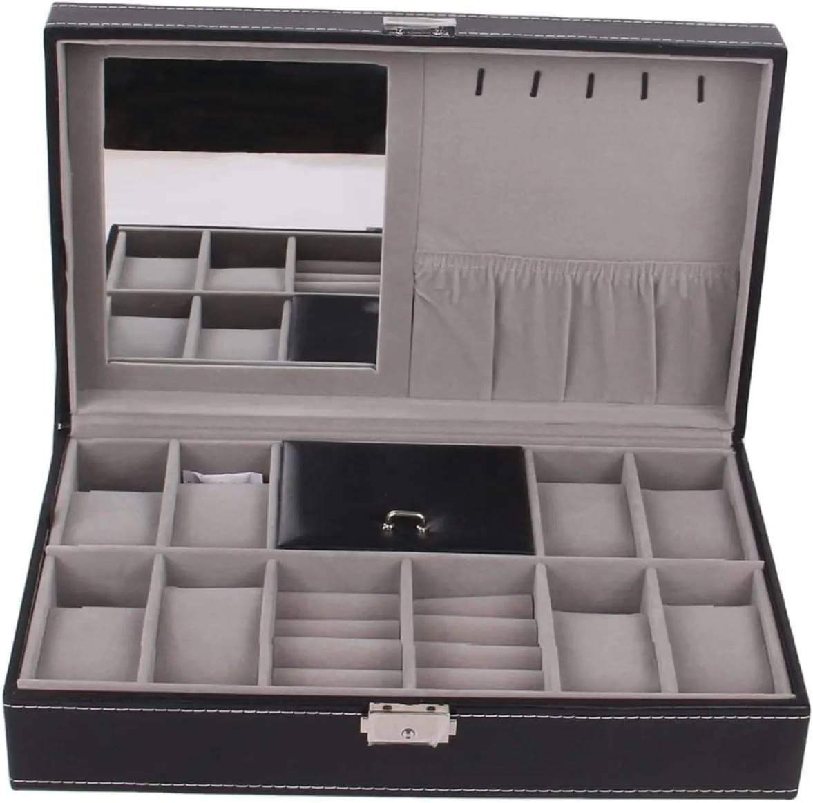 Bracelet Ring Showcase Watch Box Watch Case Watch Organizer Display Wood 8 designer compute conduct everyday bowel Slots Watch Jewellery Storage Organizer Box Lockable 