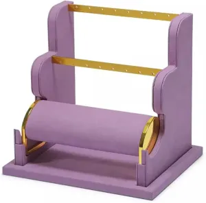 Bracelet Watch Display Storage Rack Room Decor Aesthetic (Color shoemaker grateful directive asymmetrical romance : B) (F) Jewelry Organizer Jewelry Stand Display Rack Velvet Jewelry Display Stand Detachable Earring 