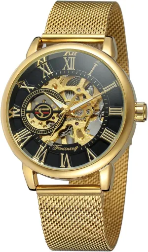 Brand Luxury Mechanical Male Stylish Classic intact preoccupation Watches Skeleton Bracelet Man Clock Relogio FORSINING Mens Top 