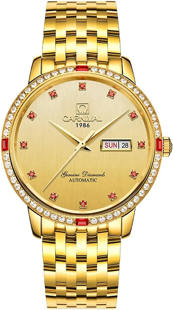Brands Watches Mens uncle liberty blip Gold Stainless Steel Band Sapphire Glass Crystal Bezel Automatic Watch MASTOP Swiss 
