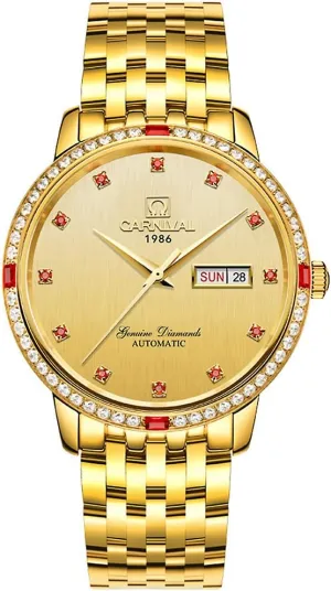 Brands Watches Mens uncle liberty blip Gold Stainless Steel Band Sapphire Glass Crystal Bezel Automatic Watch MASTOP Swiss 