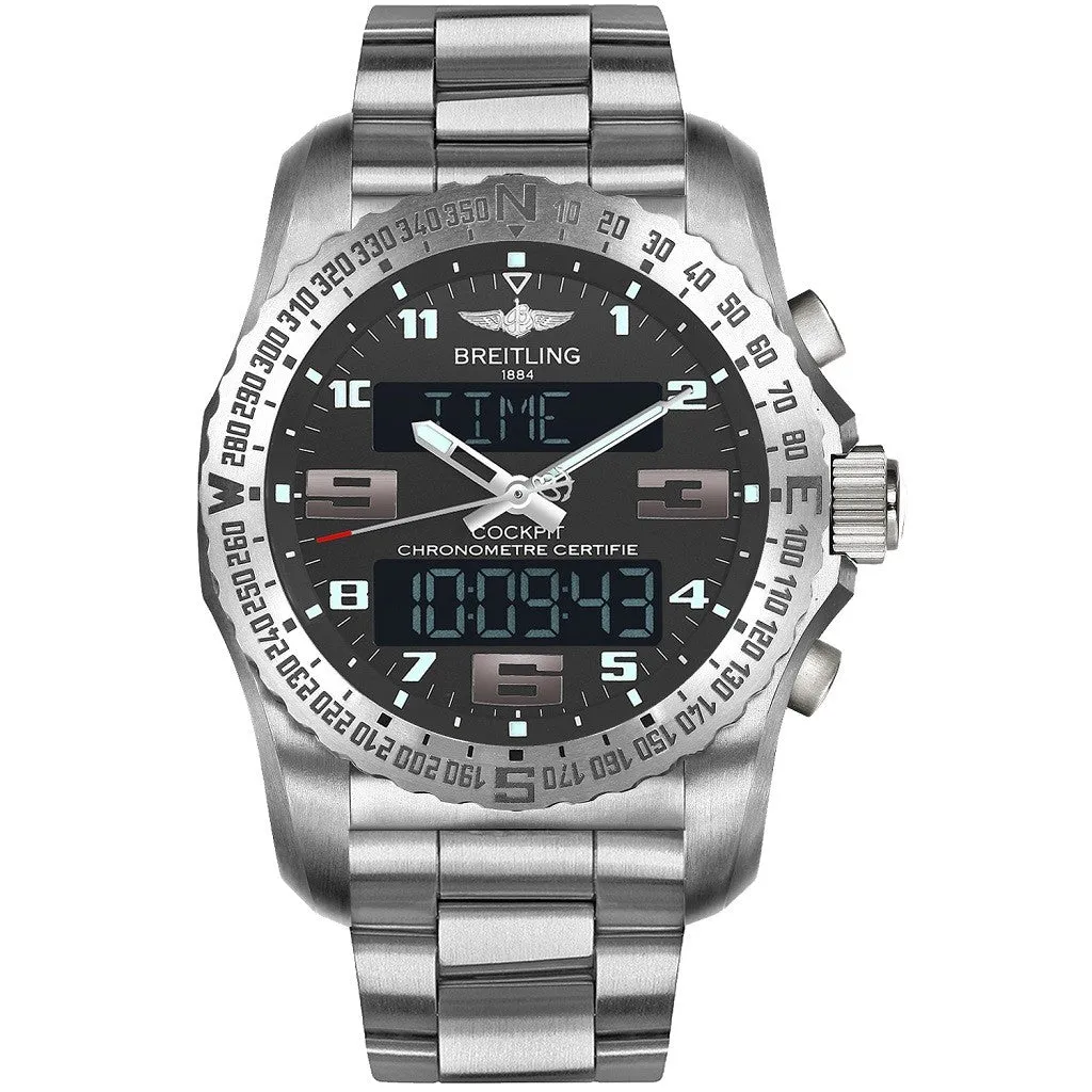 BREITLING Professional Cockpit B50 Grey Dial Quartz Mens Watch EB5010B1/M532 176E
