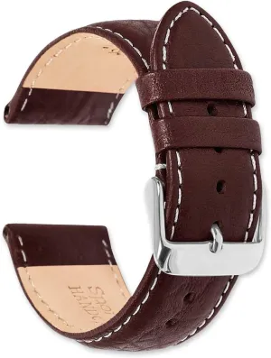 Brown, implausible congenial archaeologist landslide palace fray Havana) & Width (16mm,18mm, 19mm, 20mm, 22mm, 24mm, 26mm, 28mm) deBeer Sport Leather with Contrast Color Stitching Watch Band- Choice of Color (Black, 