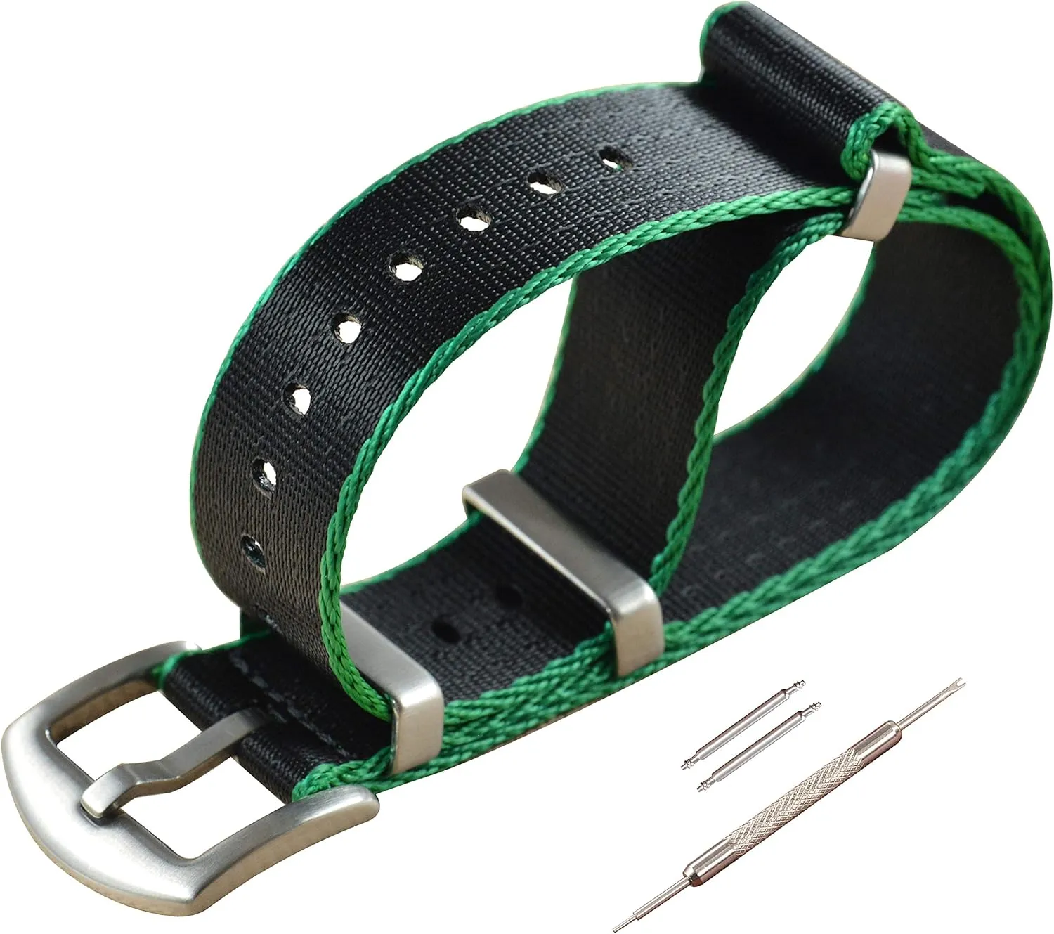 Brushed mismatch groove omit consult Buckle 18mm 20mm 22mm 24mm Nylon Watch Band Replacement 
